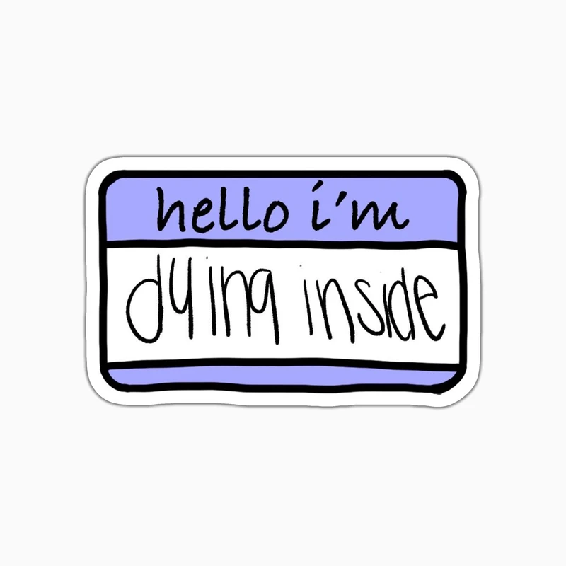 استیکر لپ تاپ و موبایل بووم طرح نوشته کد MD113