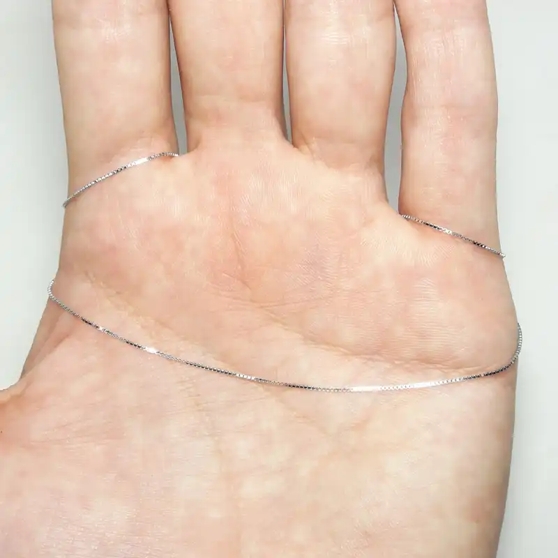 زنجیر نقره زنانه مدل ونیزی  کد 7008