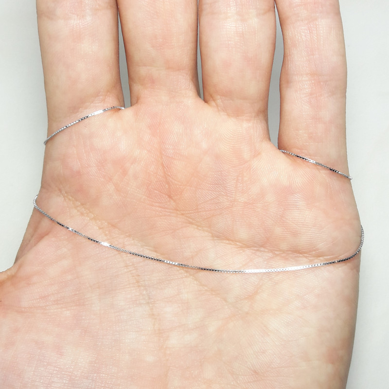 زنجیر نقره زنانه مدل ونیزی  کد 7008