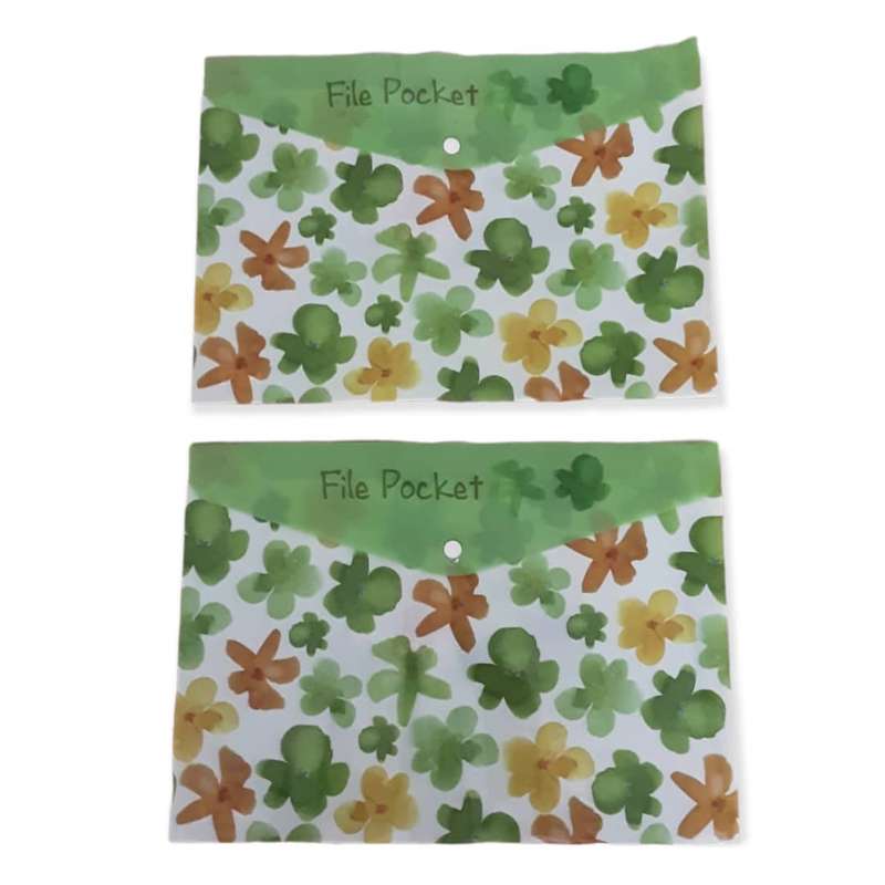 پوشه دکمه دار مدل A4-501 بسته 2 عددی