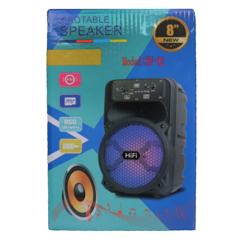 اسپیکر بلوتوثی قابل حمل مدل BT-02 2