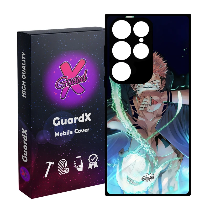 کاور گارد ایکس طرح Sukuna Anime مدل Glass10571 مناسب برای گوشی موبایل سامسونگ Galaxy S24 Ultra