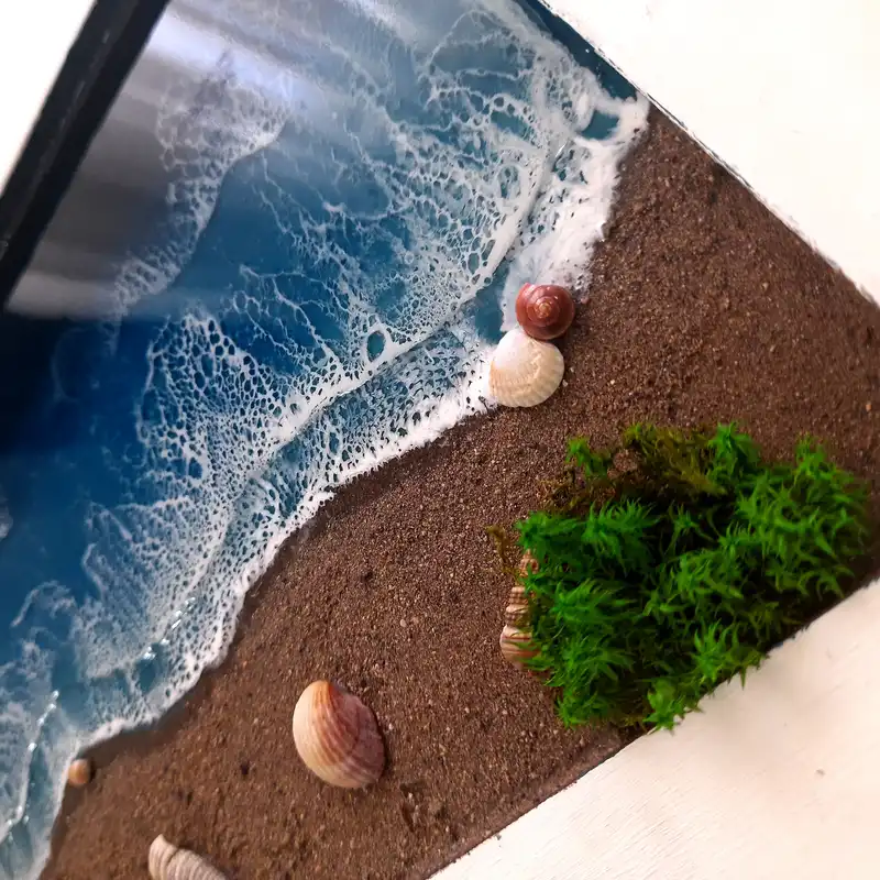 جاکلیدی رزینی مدل دریا باران زده