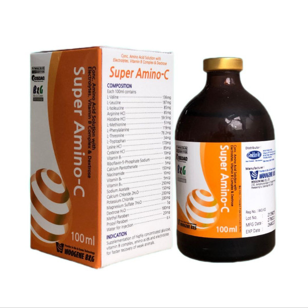 مکمل تقویتی حیوانات ووژن بی اند جی مدل سوپر آمینو سی حجم 100 میلی لیتر