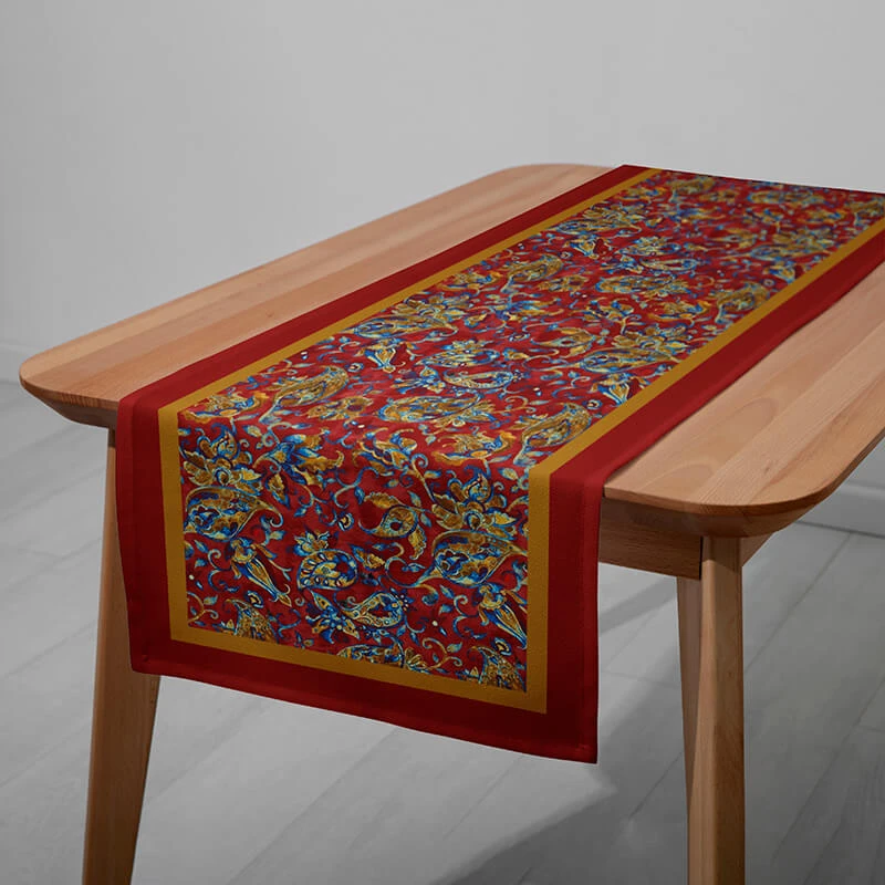 رانر زیگ زاگ طرح بته جقه کد 0004