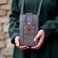 کیف دوشی دست دوز بومی مدل سوزن دوزی کد 21