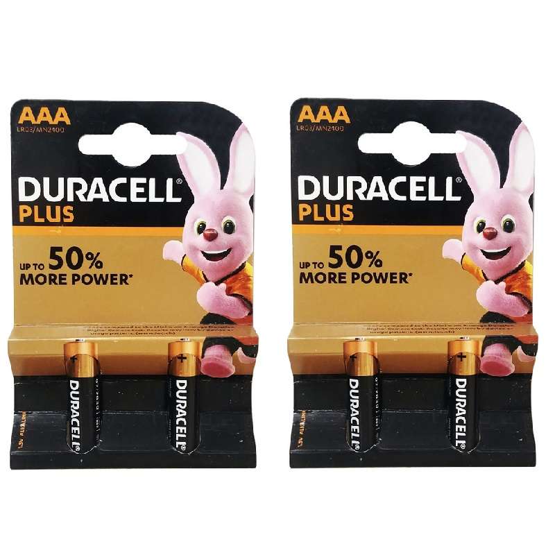 باتری نیم قلمی دوراسل مدل PLUS-LR3 بسته 4 عددی باتری نیم قلمی دوراسل مدل PLUS-LR3 بسته 4 عددی