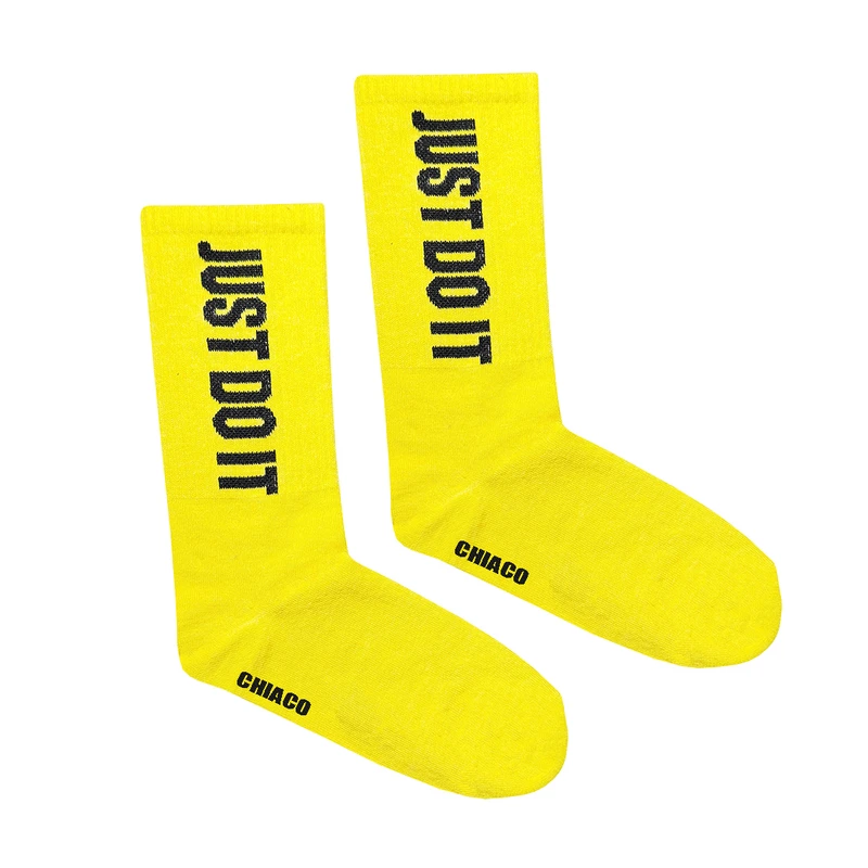 جوراب ورزشی ساق بلند زنانه چیاکو مدل JUST DO IT کد 01