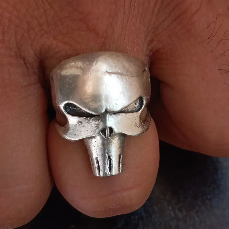 انگشتر مردانه مدل اسکلت کد ES-8