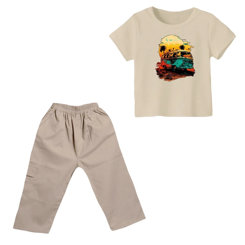 ست تی شرت و شلوارک پسرانه مدل فولوکس کد۲