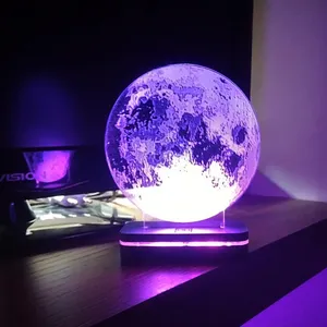 چراغ خواب طرح کره ماه مدل هفت رنگ