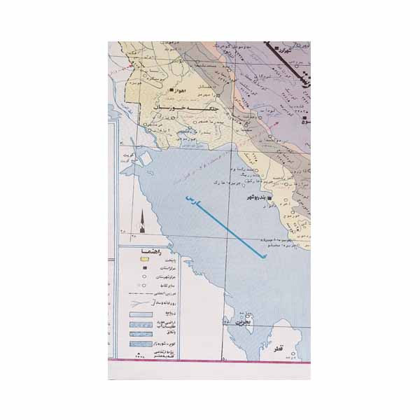 نقشه نشر موسسه تحقیقات جغرافیایی و کارتو گرافی ارشاد مدل  آب وهوای ایران کد 140