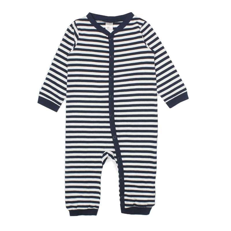 سرهمی نوزادی اچ اند ام مدل Stripes-DARKBLU