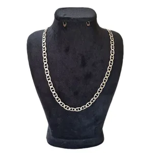 زنجیر نقره مردانه مدل T کد 039