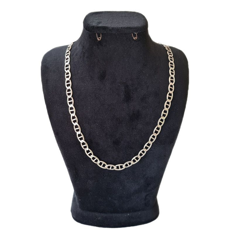 زنجیر نقره مردانه مدل T کد 039