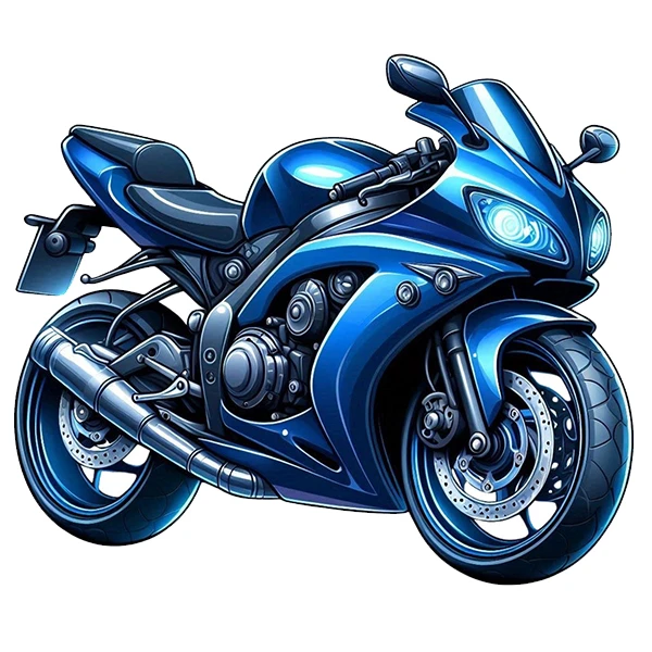 استیکر پارچه و لباس پاد آفرین طرح موتورسیکلت سنگین کد 1025