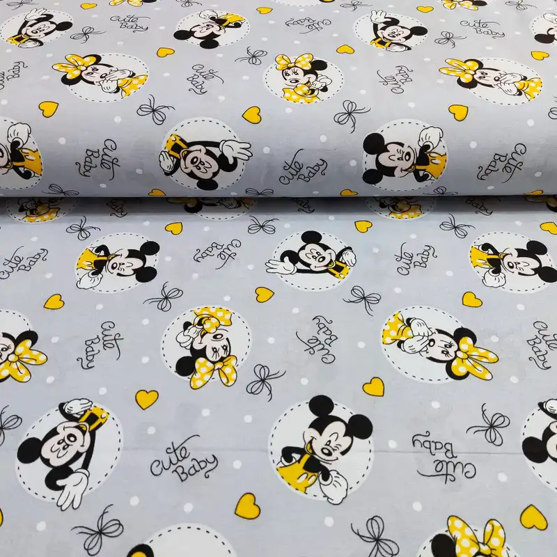 پارچه ملحفه طرح میکی موس کد 0180