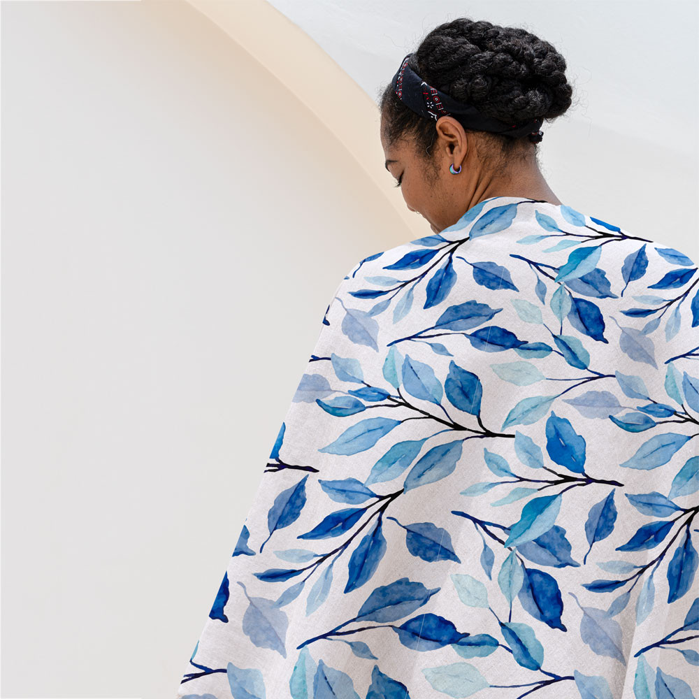 شال مبل مدل گل رونده کد F2SH1068 سایز 100x180 سانتی متر