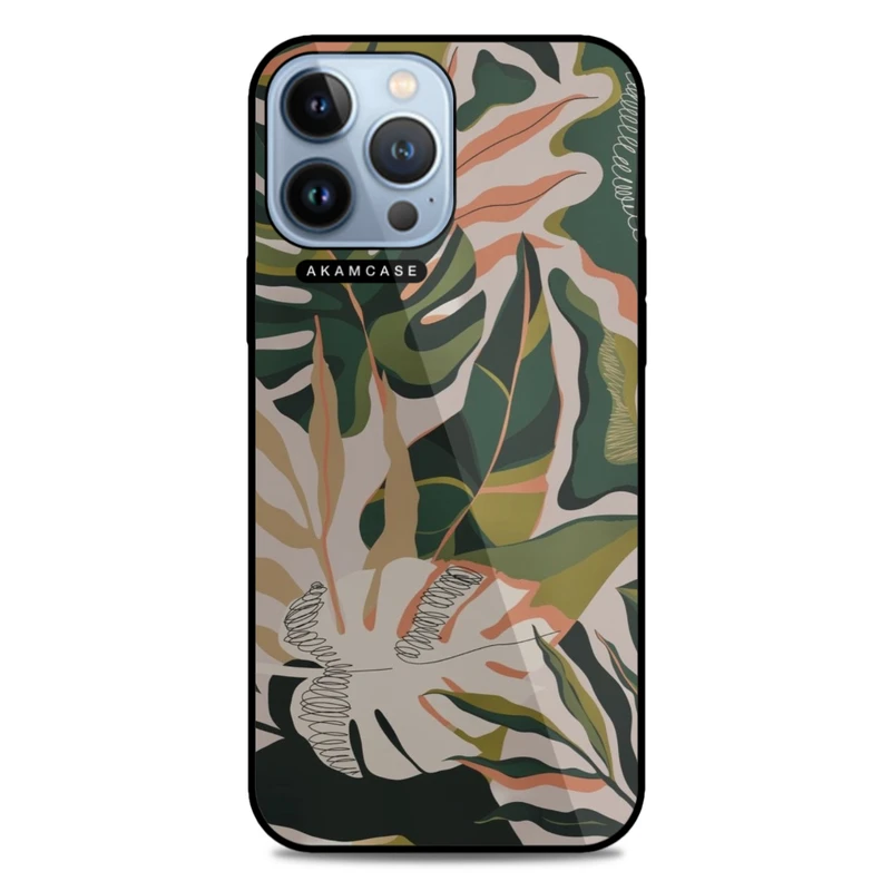 کاور آکام مدل AMC-WA13PROMAX-LEAVES-31 مناسب برای گوشی موبایل اپل iPhone 13 Pro Max