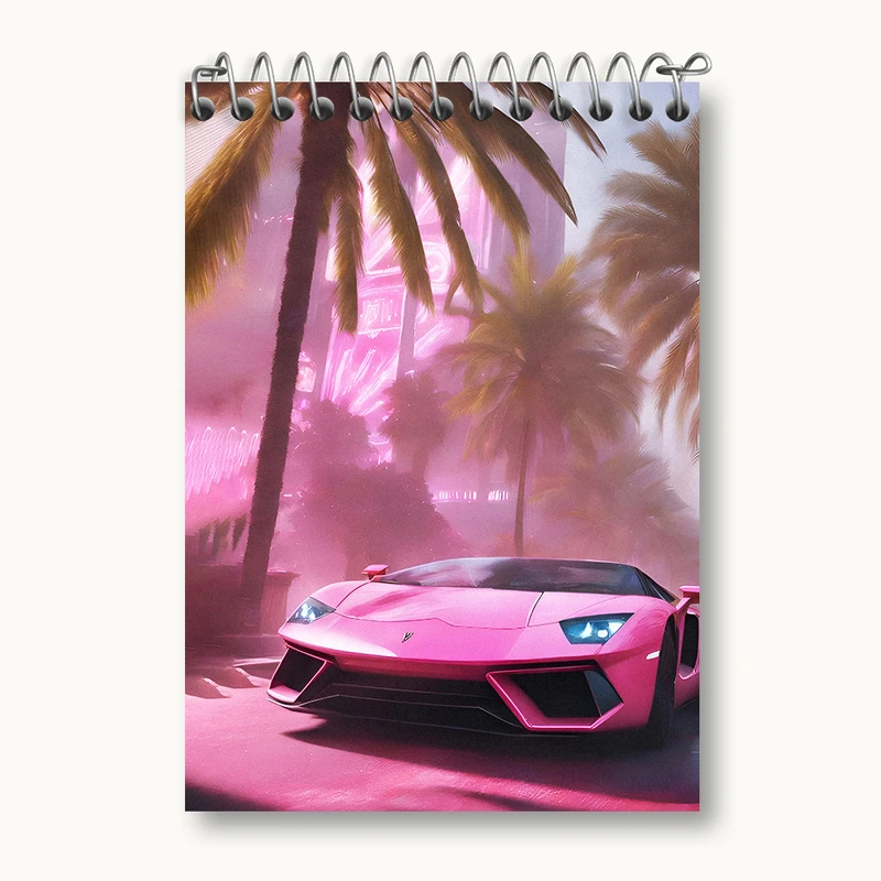 دفتر یادداشت 50 برگ خندالو طرح ماشین اسپرت کد N3133