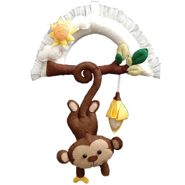 دیوار کوب اتاق کودک مدل میمون بازیگوش