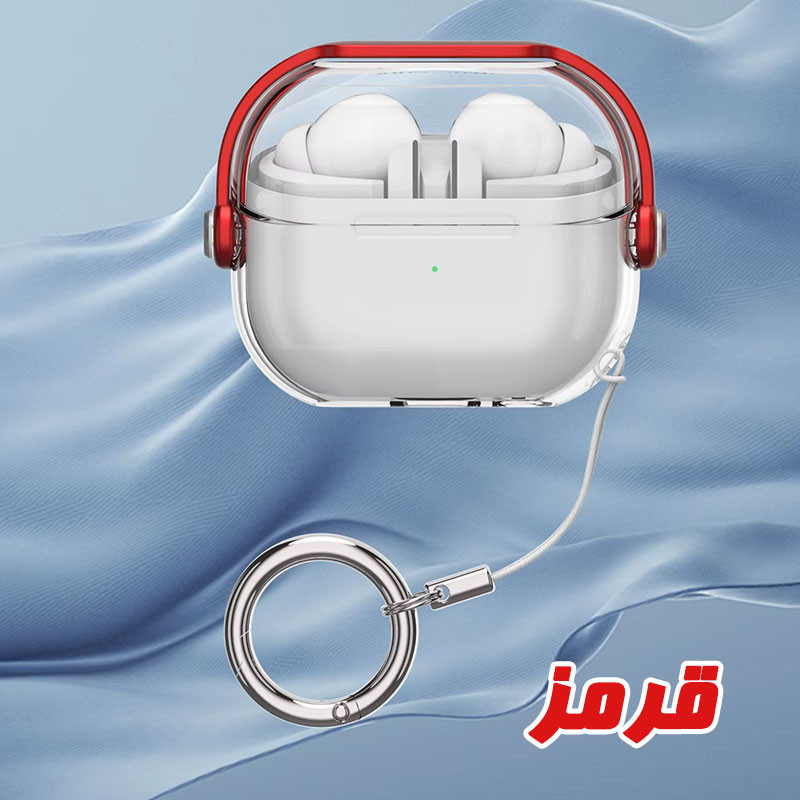 کاور مسیر مدل Translucent SHproof Protective مناسب برای کیس هدفون بی سیم سامسونگ Galaxy Buds 3 / 3 Pro به همراه گیره