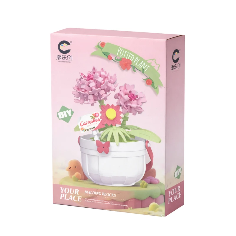 ساختنی 193 تکه مدل گل میخک کد 7477