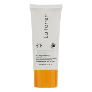 کرم ضد آفتاب بدون رنگ لافارر SPF 40 مدل PREGNANCY SAFE، حاوی محافظ UVA و UVB و PA+++ مناسب پوست بانوان باردار حجم 40 میلی‌لیتر