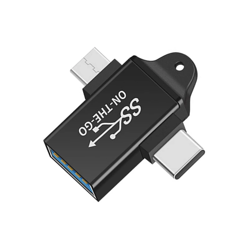 مبدل OTG به USB-C و microUSB مدل On The Go