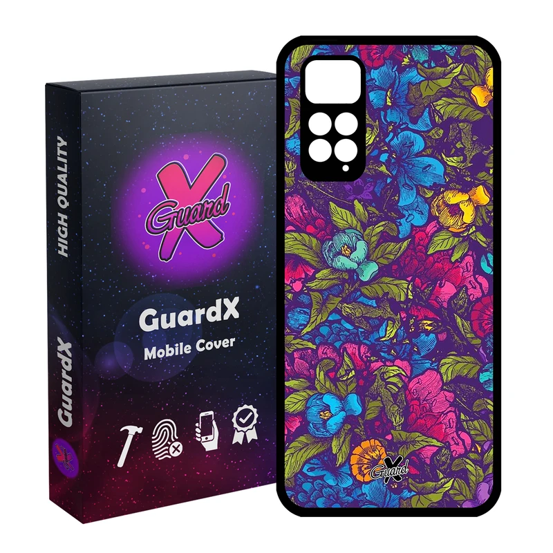 کاور گارد ایکس طرح Flower مدل Glass10224 مناسب برای گوشی موبایل شیائومی Redmi Note 11S/ Note 11 4G