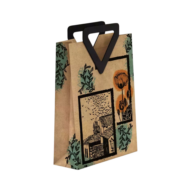 ساک هدیه مدل کادویی طرح چاپ دستی