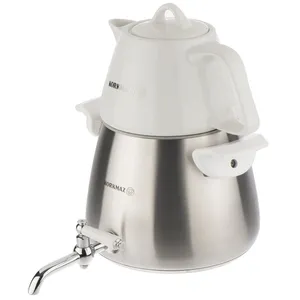 کتری و قوری شیردار کرکماز مدل Esta Titanium کد A041 طرح ساده