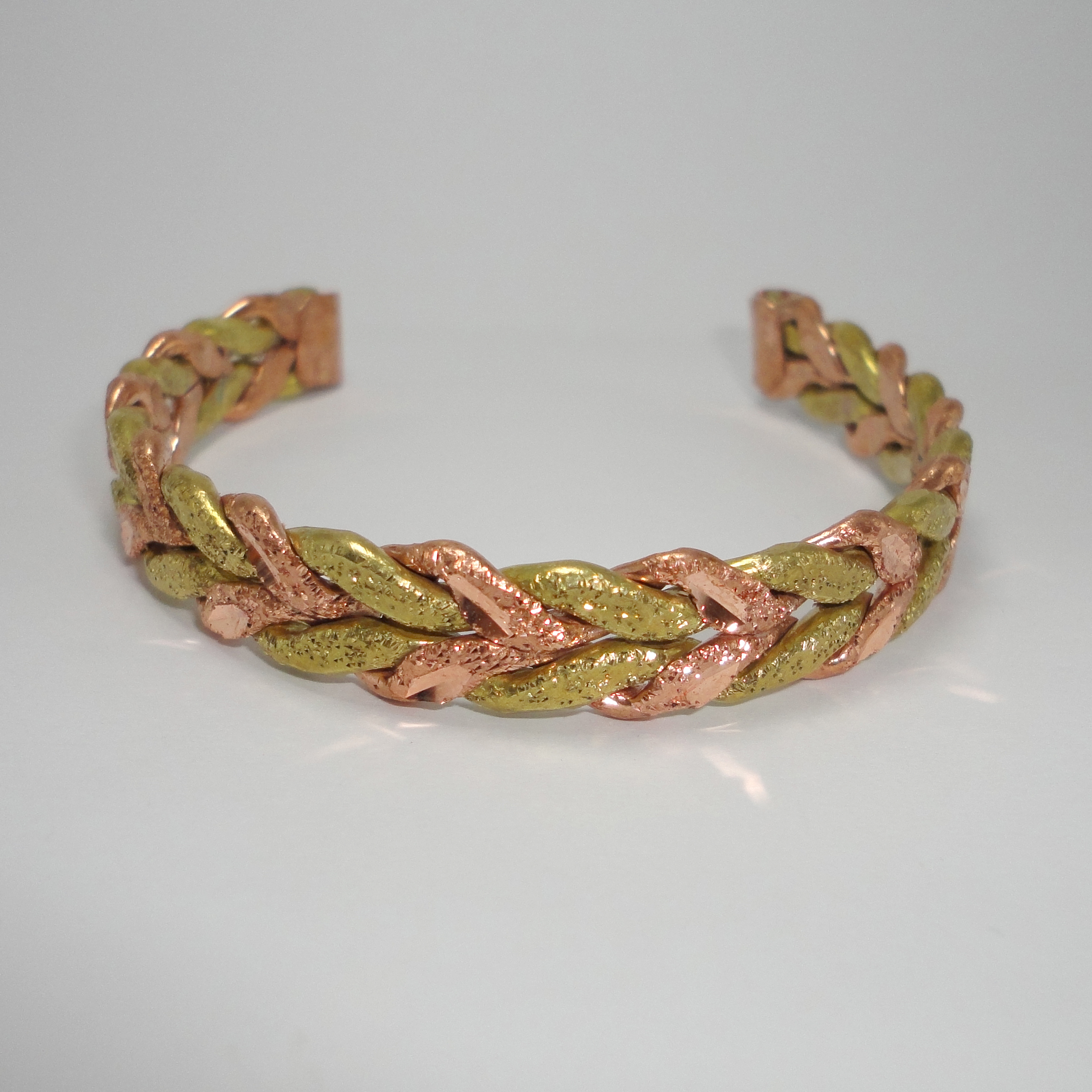 دستبند دستساز زنانه مدل گندمی دو رو