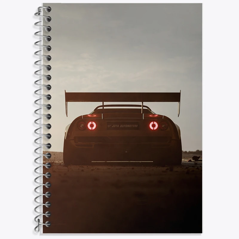 دفتر زبان 50 برگ خندالو مدل دو خط طرح ماشین اسپرت کد F1014