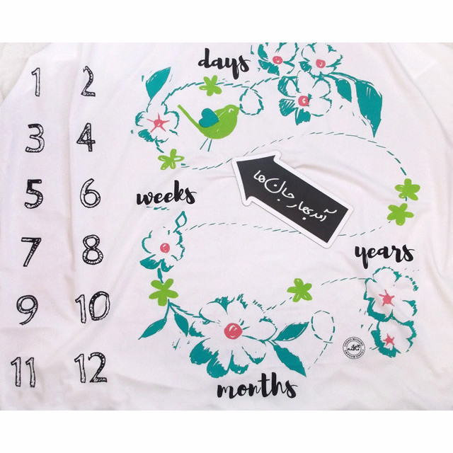 زیرانداز عکاسی ماهگرد نوزاد مدل ونوس