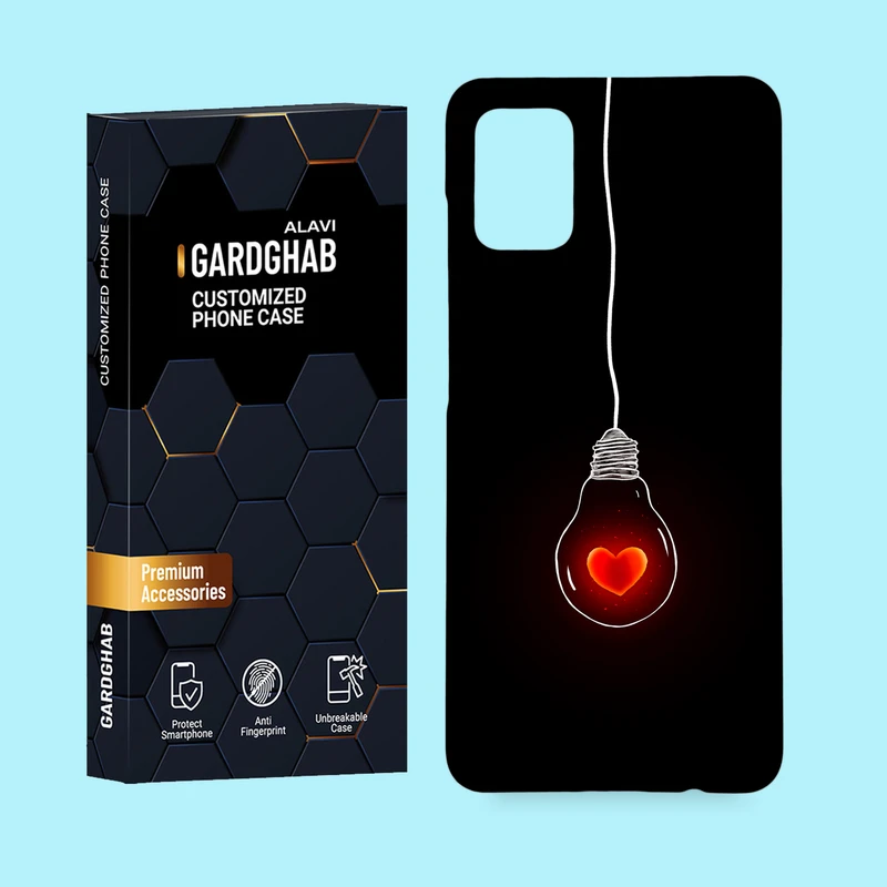 کاور گارد قاب علوی مدل عاشقانه مناسب برای گوشی موبایل سامسونگ Galaxy A51