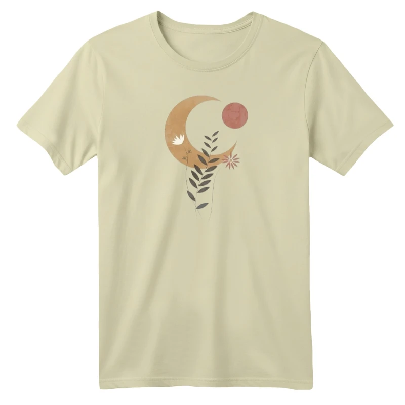 تی شرت آستین کوتاه بچگانه مدل ماه مینیمال