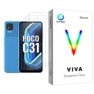 Junbo Viva Glass MIX003 Screen Protector For Xiaomi Poco C31 Pack Of 3