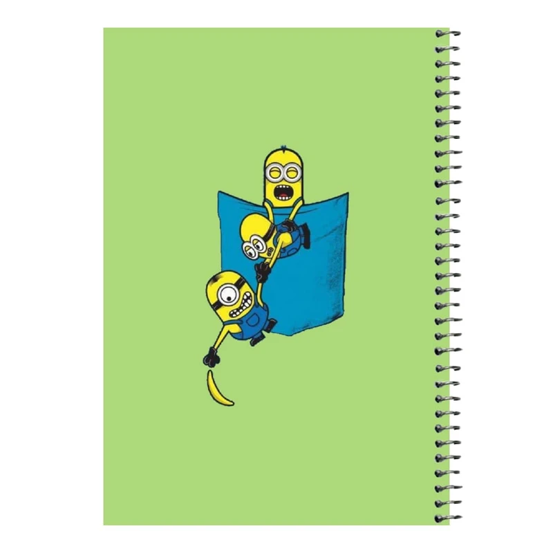 دفتر مشق 80 برگ اس جی مدل مینیون جیبی   
