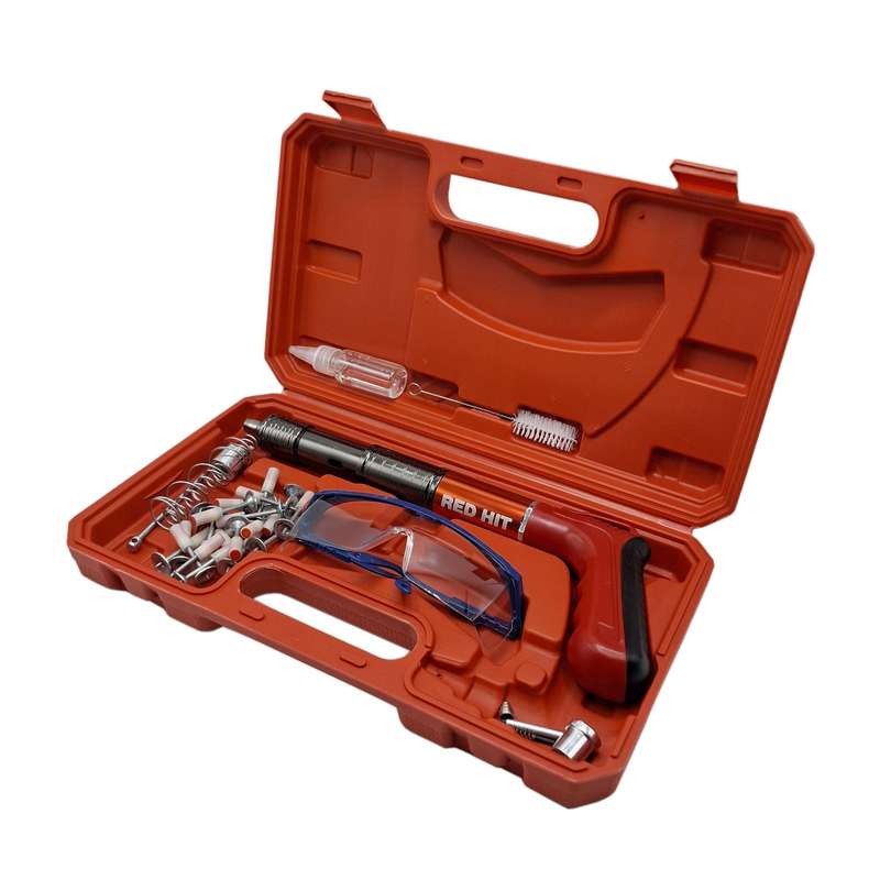 میخ کوب رد هیت مدل 1120 سایز 20 - 50 میلی متر به همراه 20 عدد میخ چاشنی مجموعه 30 عددی