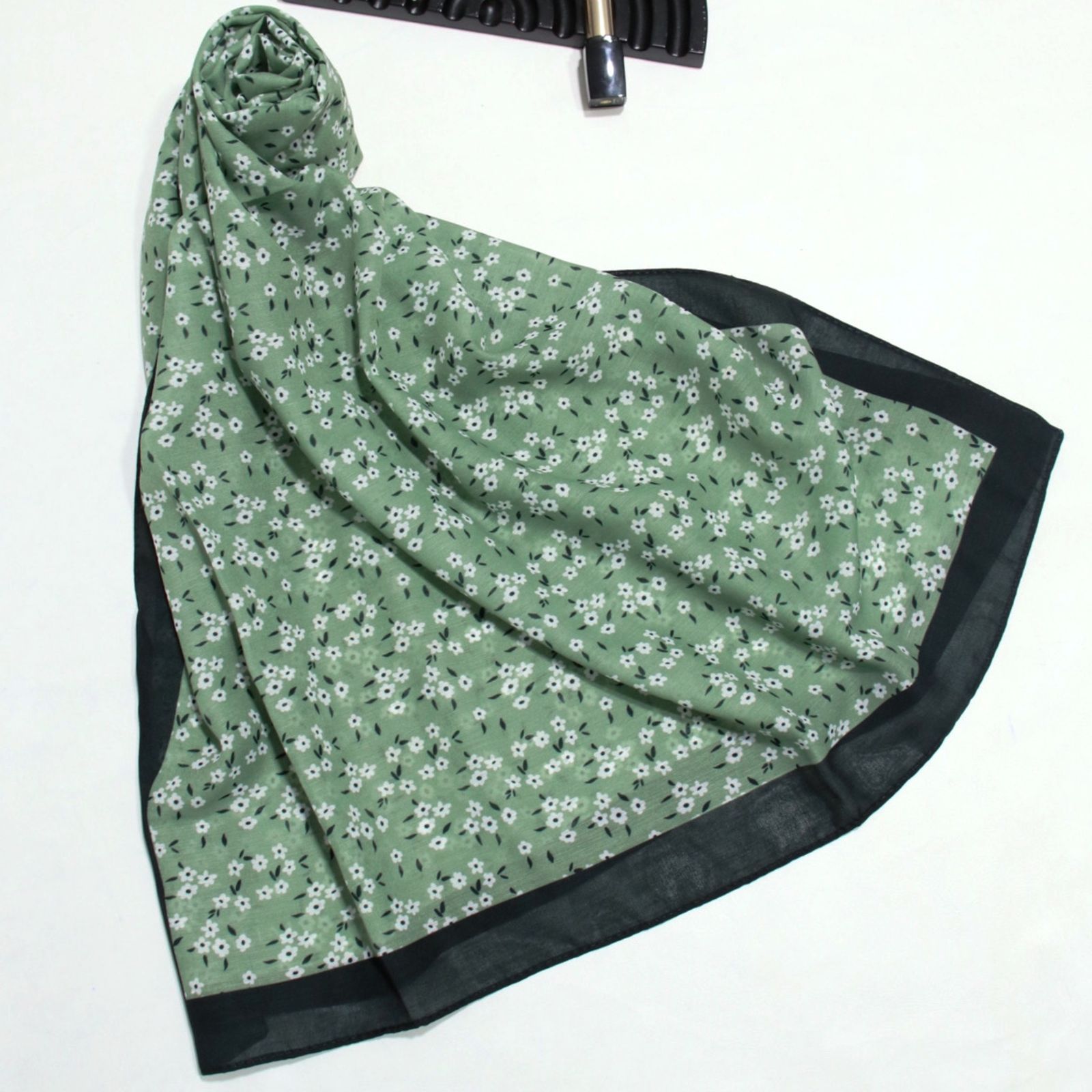 شال زنانه مدل خنک تابستانه طرح گل کد 7062 -  - 17