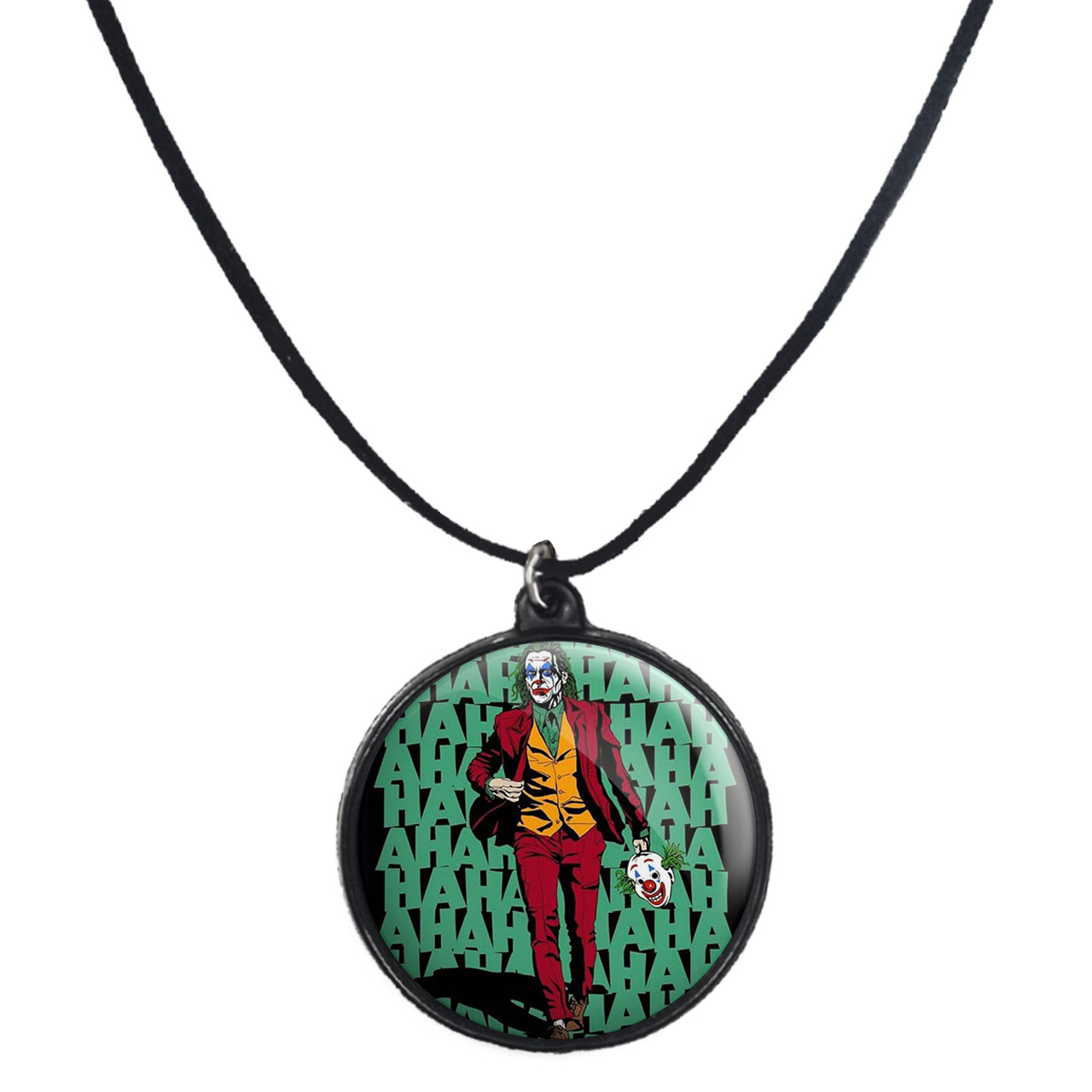 گردنبند پرمانه طرح جوکر کد pmb.6097 مدل دو طرفه