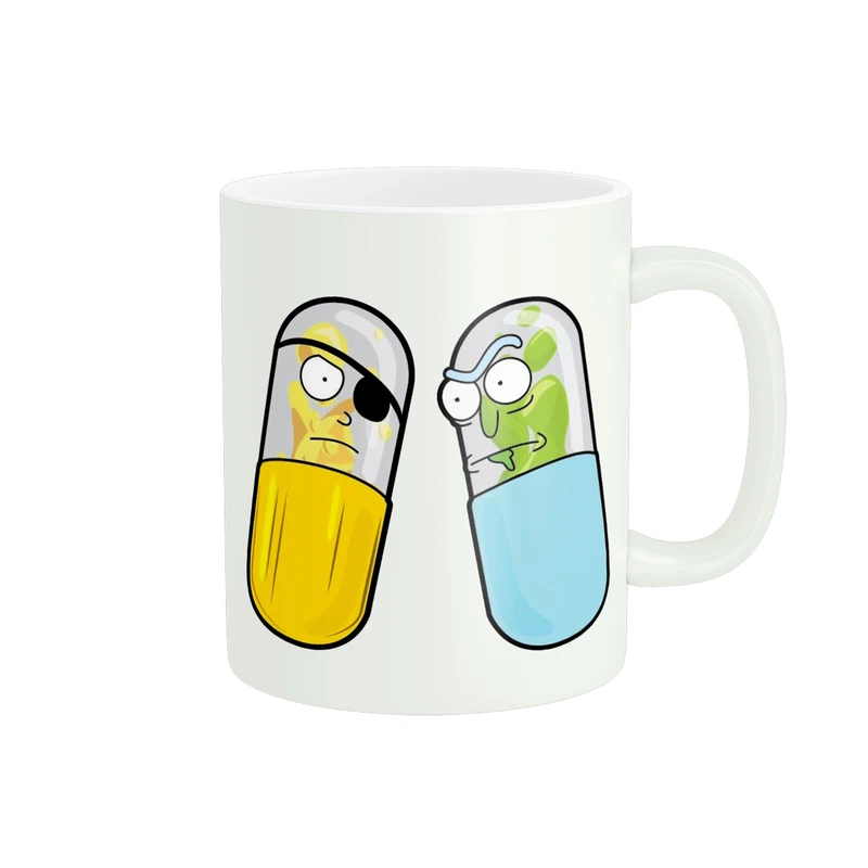 ماگ پاد آفرین طرح ریک و مورتی مدل شخصیت ترند کارتونی کد 262