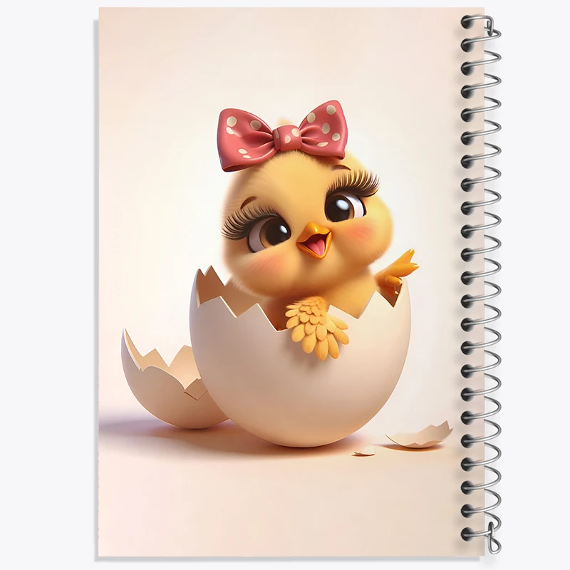 دفتر مشق 50 برگ خندالو طرح جوجه کیوت کد N4654