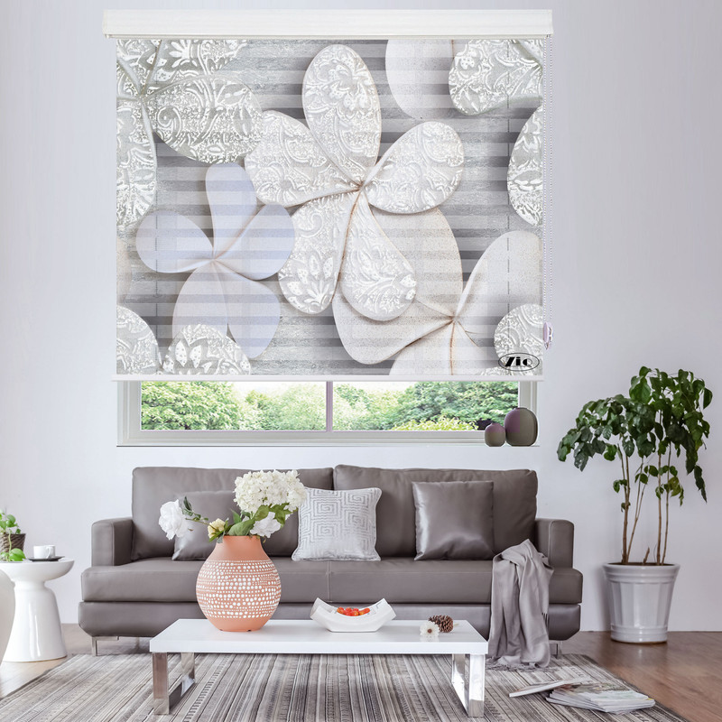 پرده زبرا زیو مدل 3D-1171 سایز 200x200 سانتی متر