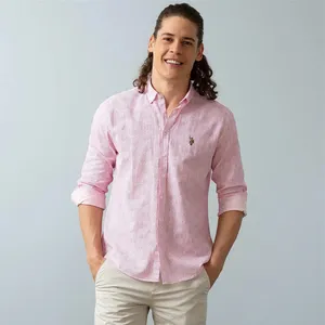 پیراهن آستین بلند مردانه یو اس پولو مدل 50203442-VR023