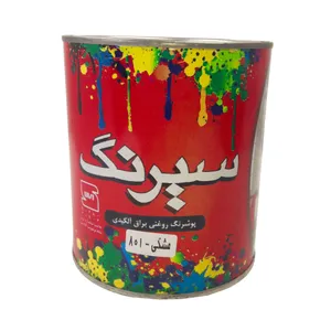 پوشرنگ روغنی مشکی سیرنگ مدل 801 وزن 1 کیلوگرم