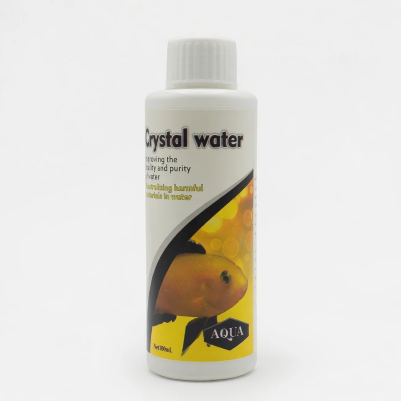 محلول شفاف کننده آب آکواریوم آکوا مدل Crystal Water حجم 100 میلی لیتر