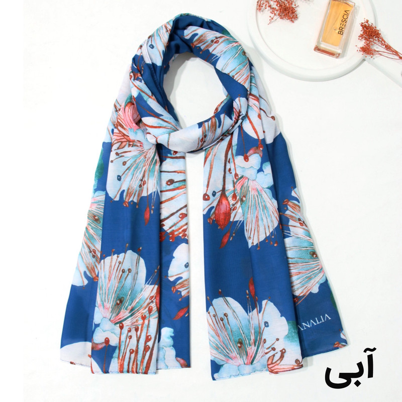 شال زنانه مدل نخی مزونی طرح گلدن جدید کد ana-3051