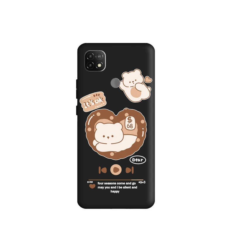کاور قاب گارد طرح موزیک خرس کد a3278 مناسب برای گوشی موبایل شیائومی Redmi 9C / Poco C31
